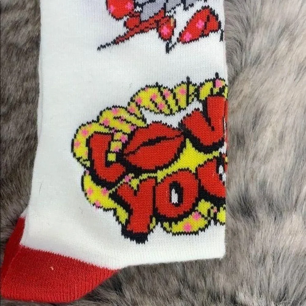 Target Women’s Knee High‎ Comic Love Socks Sz 4-10